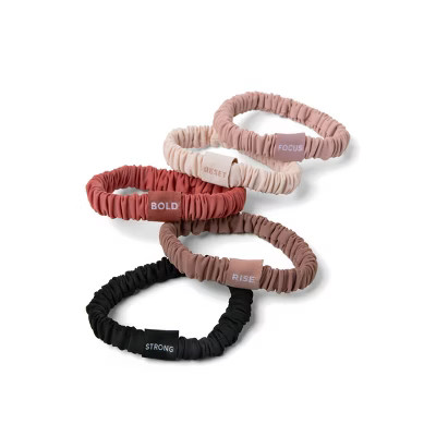 The Hair Edit Affirmation Ribbons Skinny Scrunchies - 5pk | Target