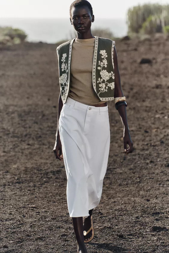 EMBROIDERED VEST | Zara US
