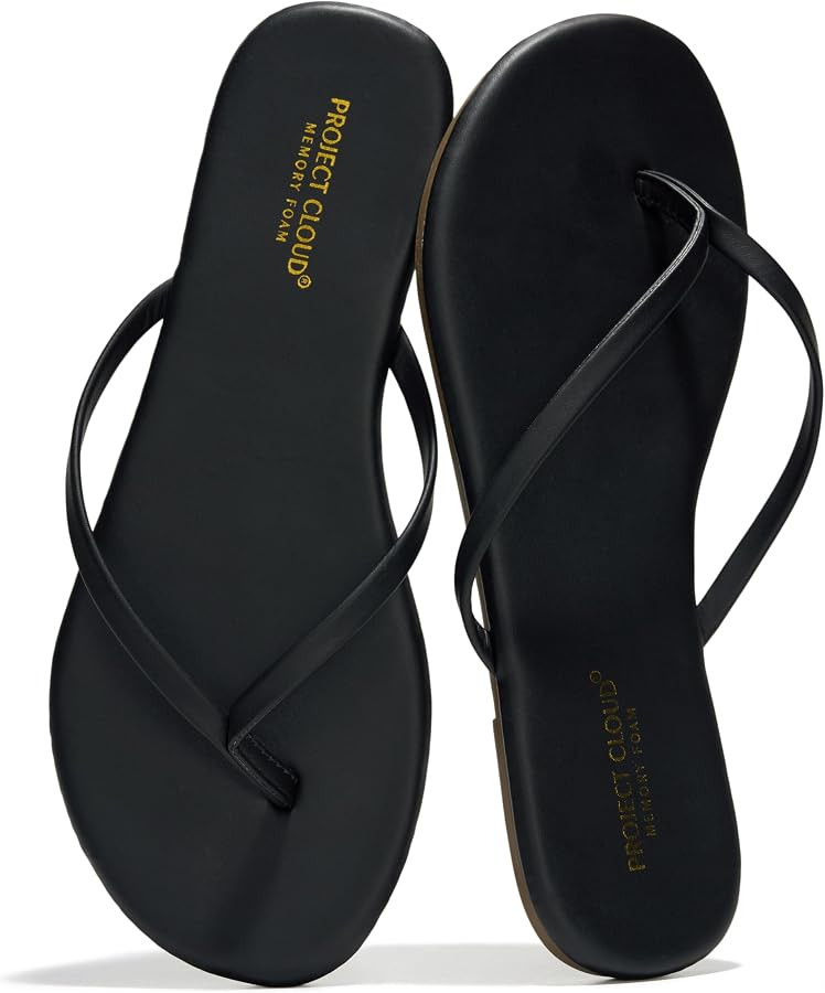 Project Cloud Flip Flops for Women Memory Foam Flats Sandals (Foundations) | Amazon (US)