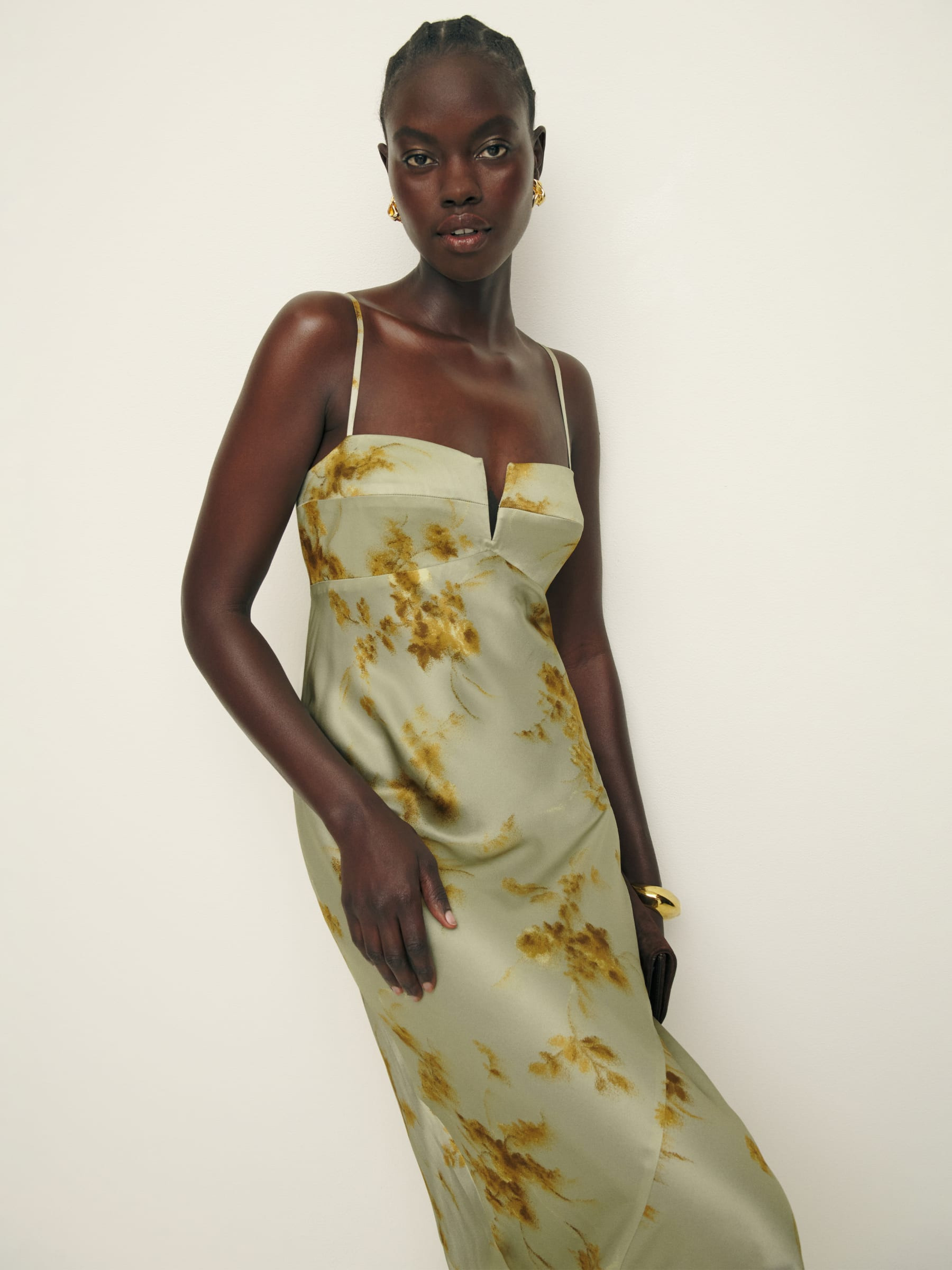 Brie Silk Dress | Reformation (Global)