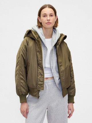 Faux Fur-Lined Hooded Utility Jacket | Gap (US)