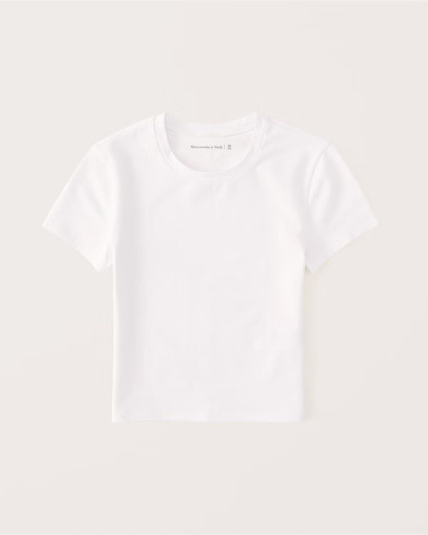Cotton Seamless Fabric Essential Tee | Abercrombie & Fitch (US)