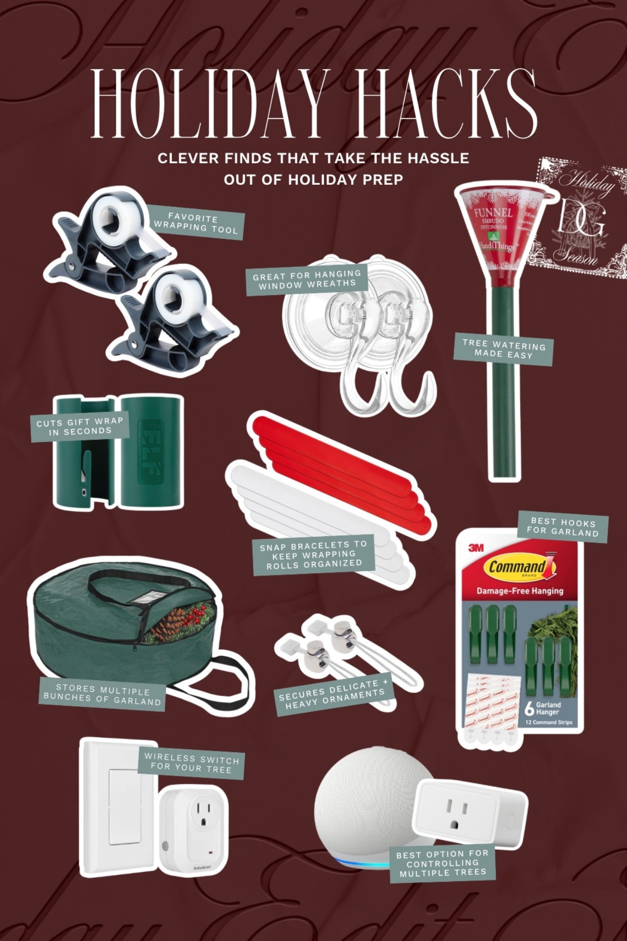 Holiday hacks! Clever finds that take the hassle out of holiday prep

holiday season, holidays 2025, holiday gadgets, gift wrapping tips, gift wrapping hacks, Christmas storage, garland storage, wreath storage, wireless Christmas tree, command hooks Christmas 

#LTKSeasonal #LTKHome #LTKHoliday