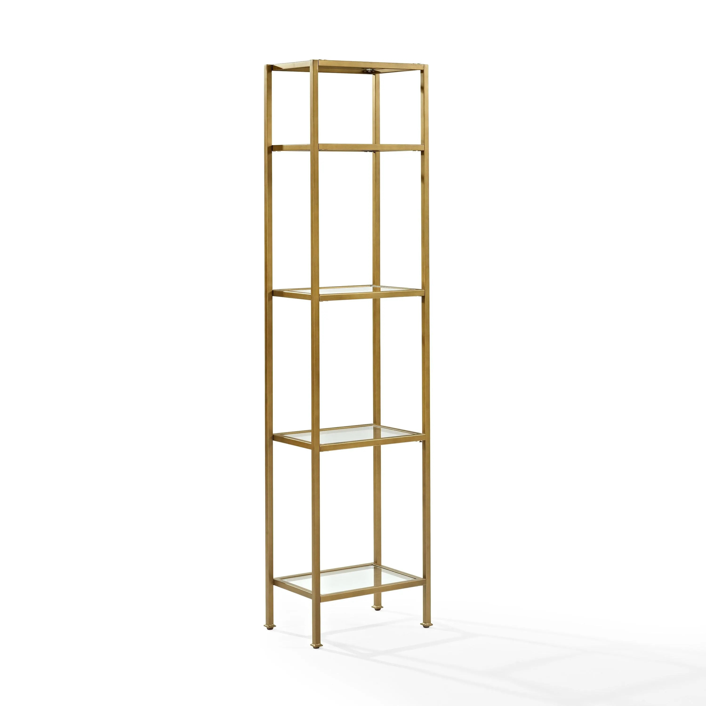 Stella Narrow Etagere, Gold | Ashley