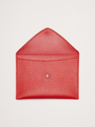 Leather Mini Envelope Pouch | Banana Republic (US)