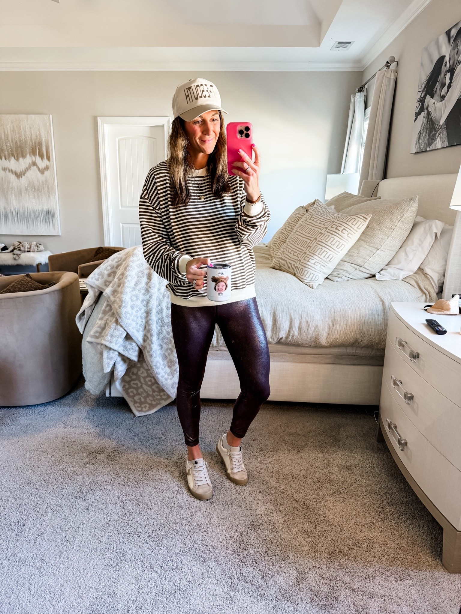 Hat is on sale at Pink Lily
Long sleeve striped is Pink Lily. Size medium. TTS
Leggings are old Lululemon shine/shimmer leggings. Available in other colors. 25in/size 6
Shoes are size 8-TTS from Shu shop
Type League Press personalized mug is linked
10% off loopy phone case: code: watsonansley10

Click the images to shop 

Mom life | daily | style | fall | comfy | cute | shoes | sneakers | hat | pink Lily | striped | shine | Lululemon | align | leggings | type league press | mug | coffee | face | personalized | cross necklace | phone case | sale | ootd

#LTKootd #LTKmomlife #LTKSeasonal