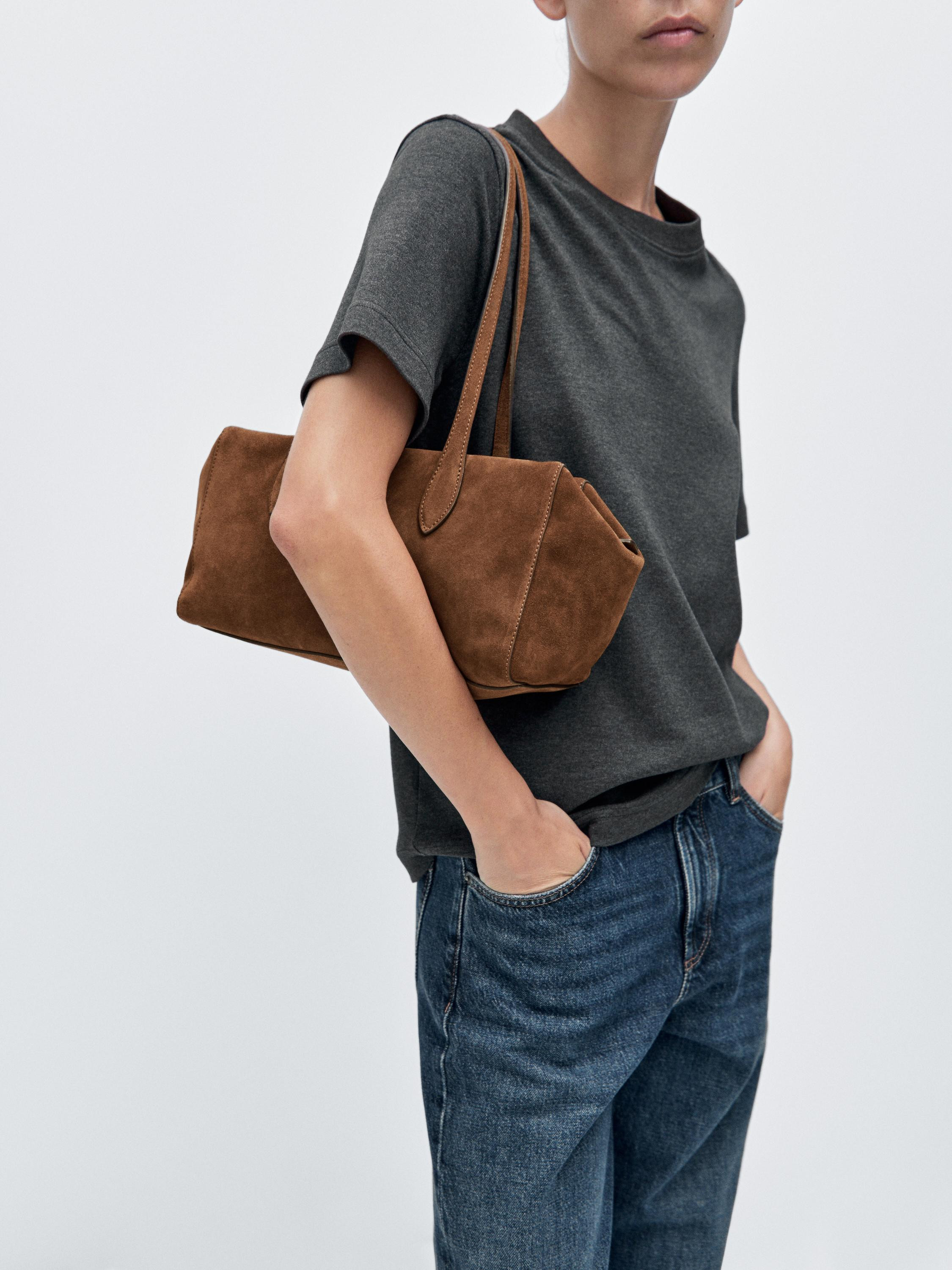 West-Umhängetasche aus Rauleder | Massimo Dutti DE