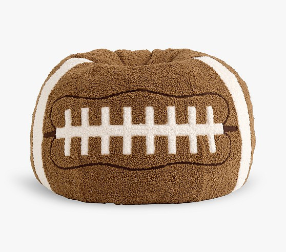 Anywhere Beanbag, Cozy Sherpa Football Slipcover Only | Pottery Barn Kids