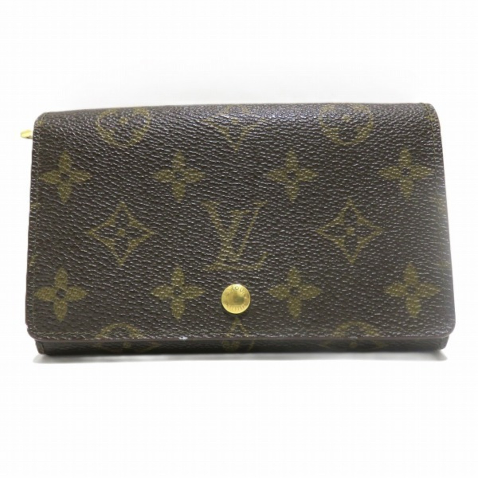Pre-Owned Louis Vuitton Monogram Porte Monnaie Tresor M61730 Bi-fold Wallet for Men and Women (Fa... | Walmart (US)