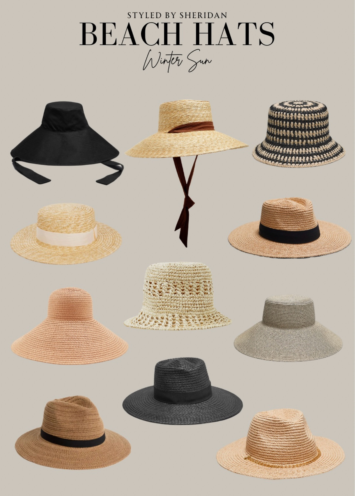 Beach hats for winter sun ☀️ 

#LTKeurope #LTKuk #LTKstyletip