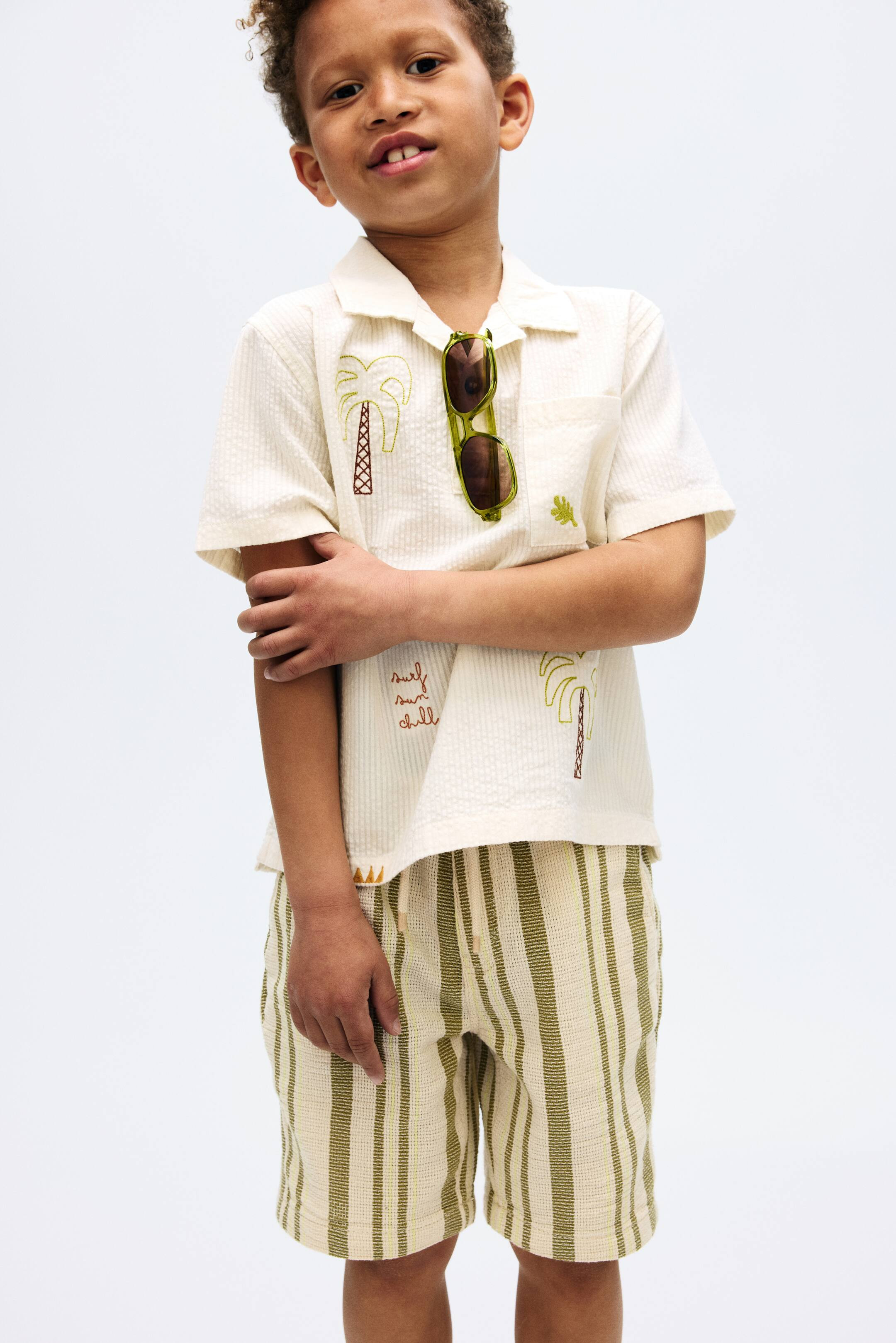 Cotton-Blend Shorts | H&M (US + CA)