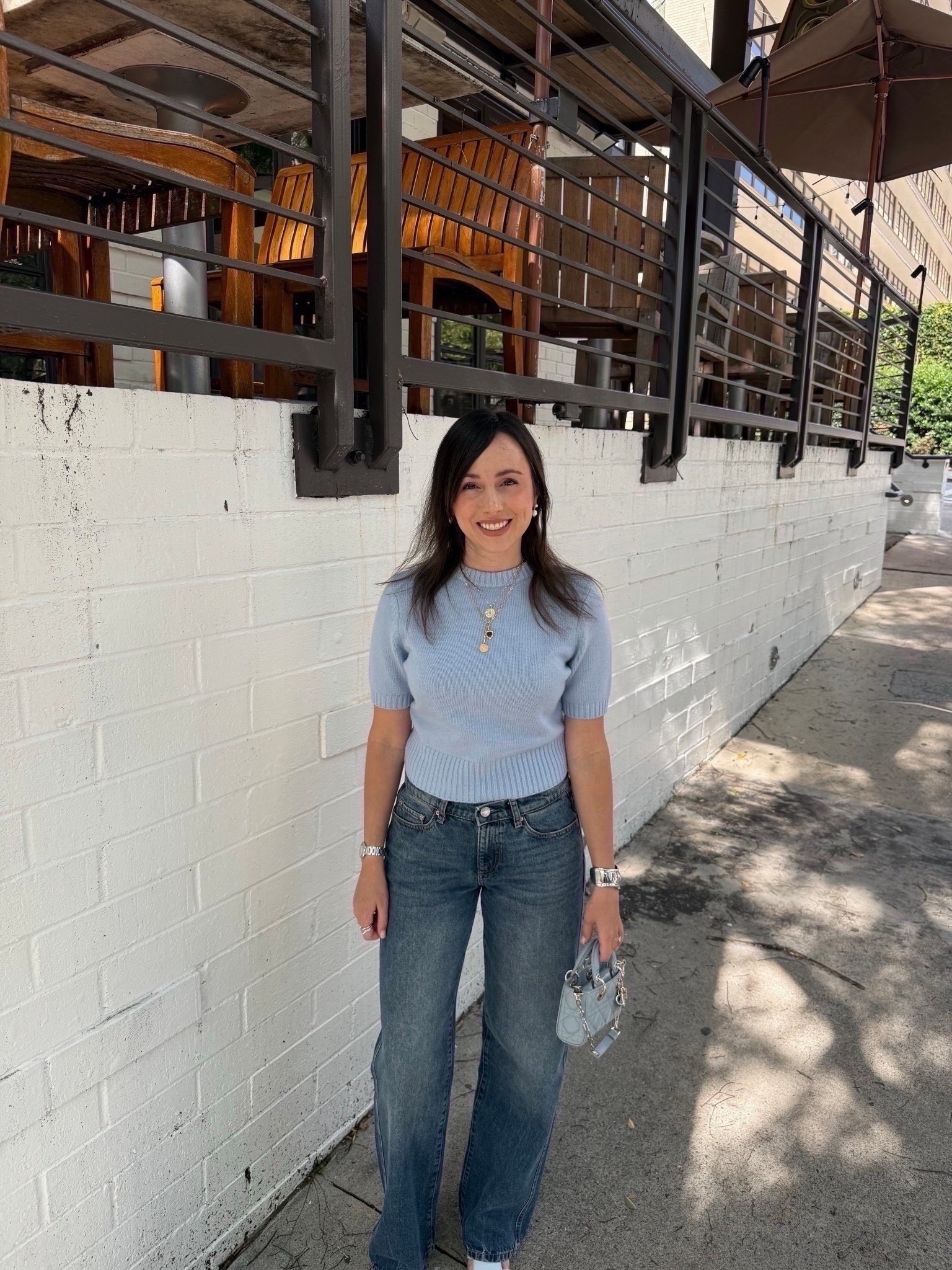 Short sleeve cashmere sweater (xs), baggy jeans (25)





#LTKootd #LTKSeasonal #LTKFindsUnder100