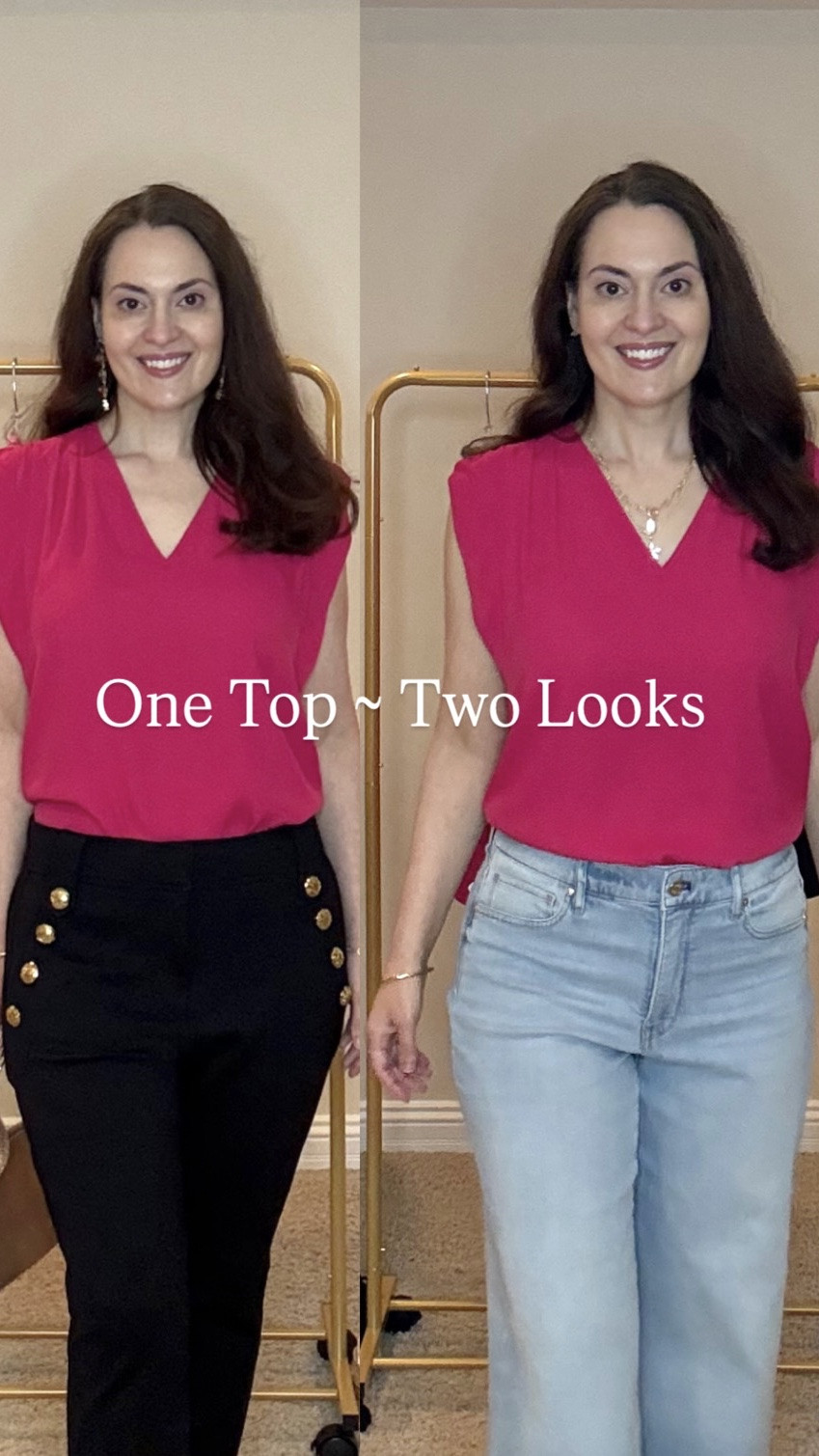 Spring outfits 2026 - two ways to style the same top

#LTKootd #LTKSaleAlert