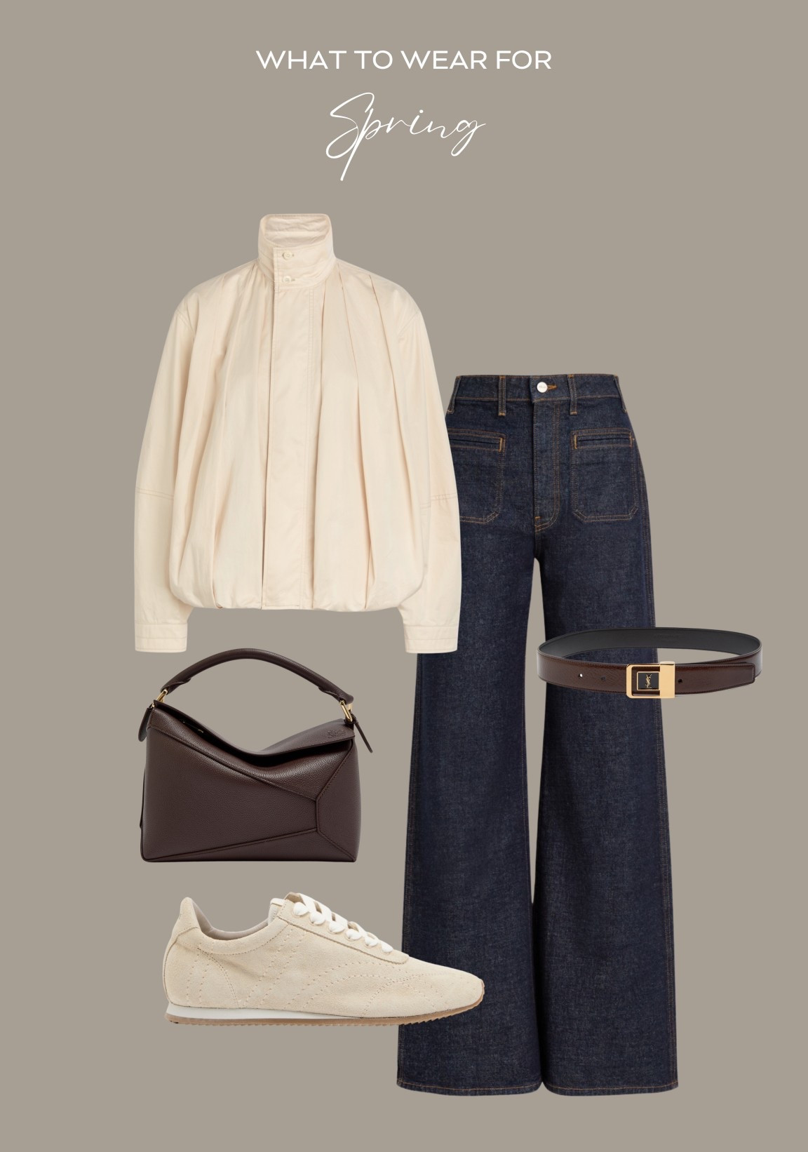 Spring outfit idea 💡 

Harvey Nichols / Loewe puzzle bag / frame jeans / pleated cotton jacket / saint Laurent belt 

#LTKspring #LTKuk