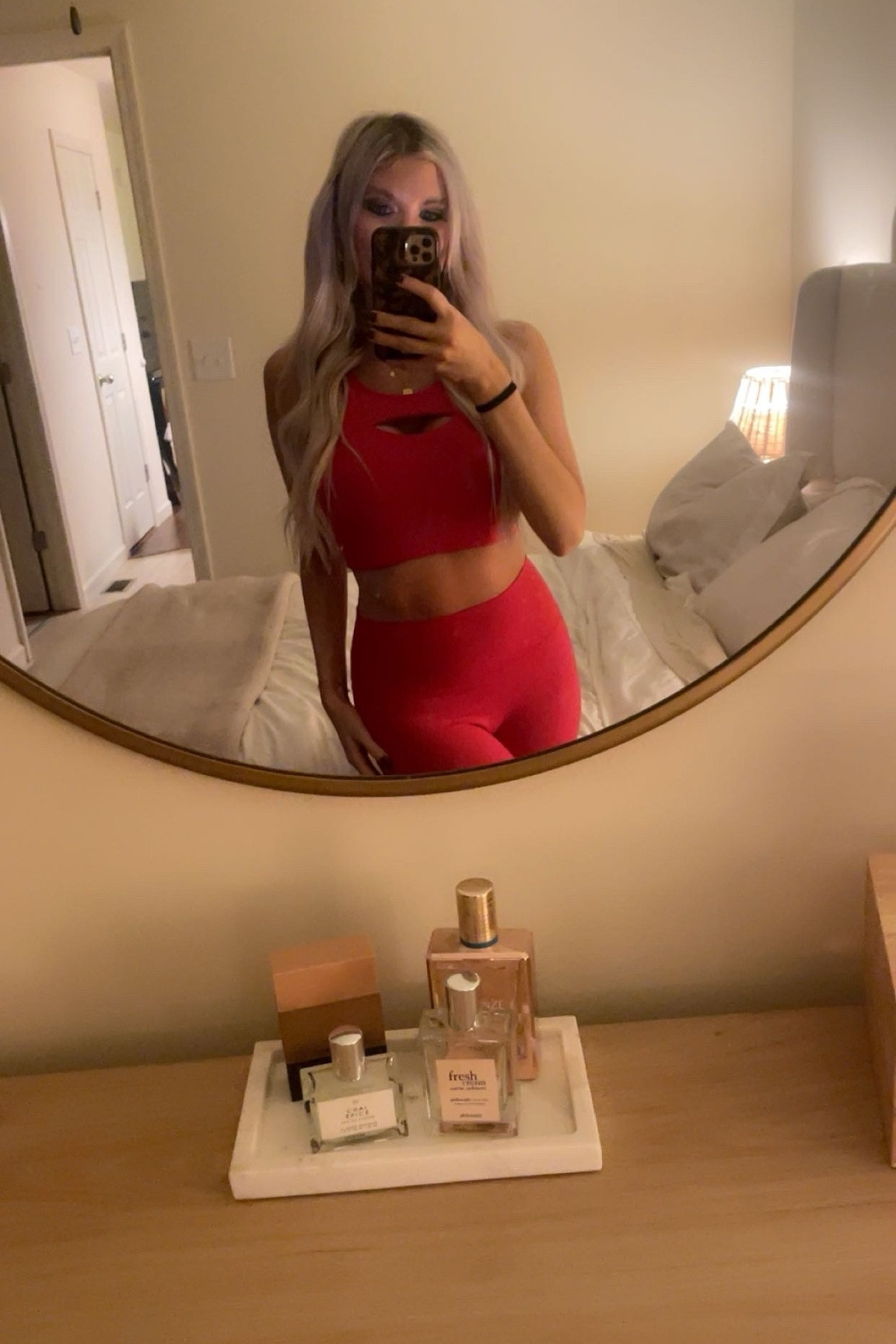 this cherry red amazon workout set is so good 🍒 
wearing a M in top & S in leggings - different brands but the color is identical!

#LTKFindsUnder50 #LTKfitnessgoals #LTKActive