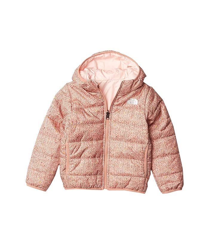 The North Face Kids Reversible Perrito Jacket (Toddler) (Pink Clay Confetti Sweater Print) Kid's Coa | Zappos