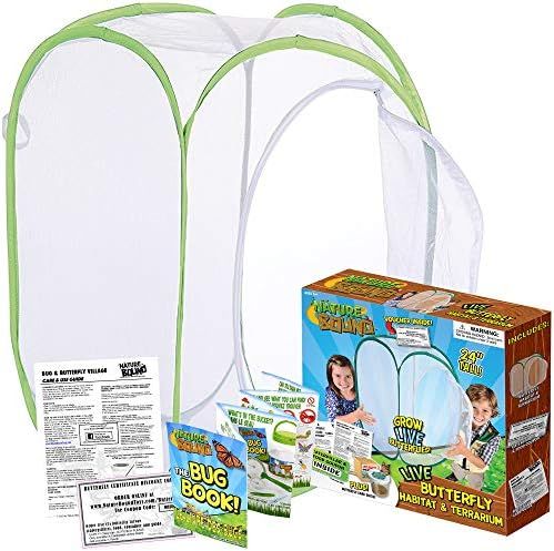 Amazon.com: Nature Bound Toys Butterfly Garden Habitat & Terrarium, 24 Inches Tall with Large Zip... | Amazon (US)