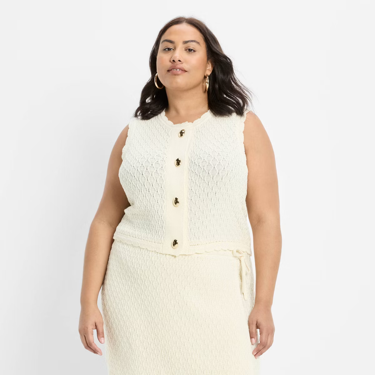 Women's Button-Front Sweater Vest - Future Collective | Target