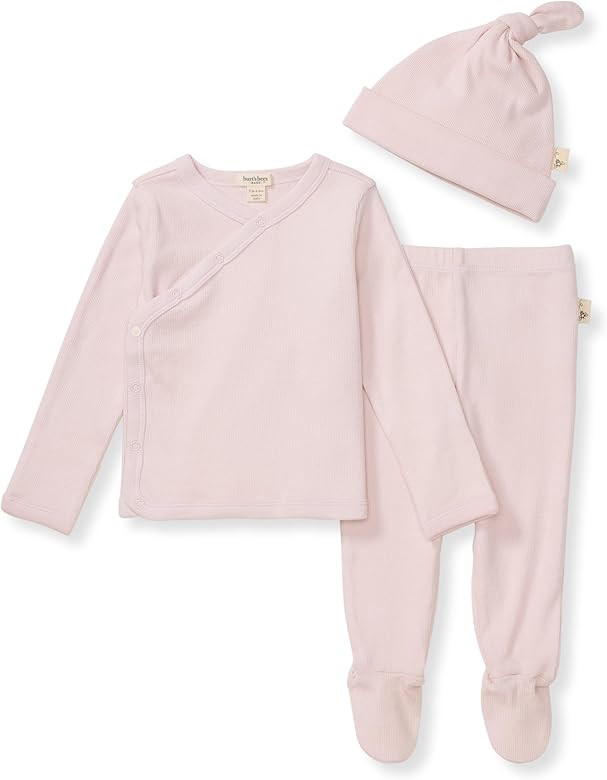 Burt's Bees Baby Unisex Baby Take Me Home Set, 3-Piece Top, Pant, and Hat Bundle, 100% Organic Co... | Amazon (US)