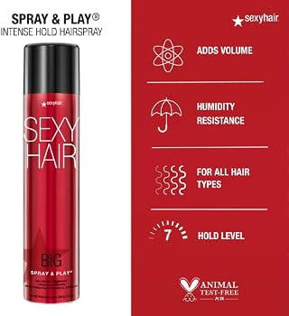 SexyHair Big Spray & Play Volumizing Hairspray | Hold and Shine | Up to 72 Hour Humidity Resistan... | Amazon (US)