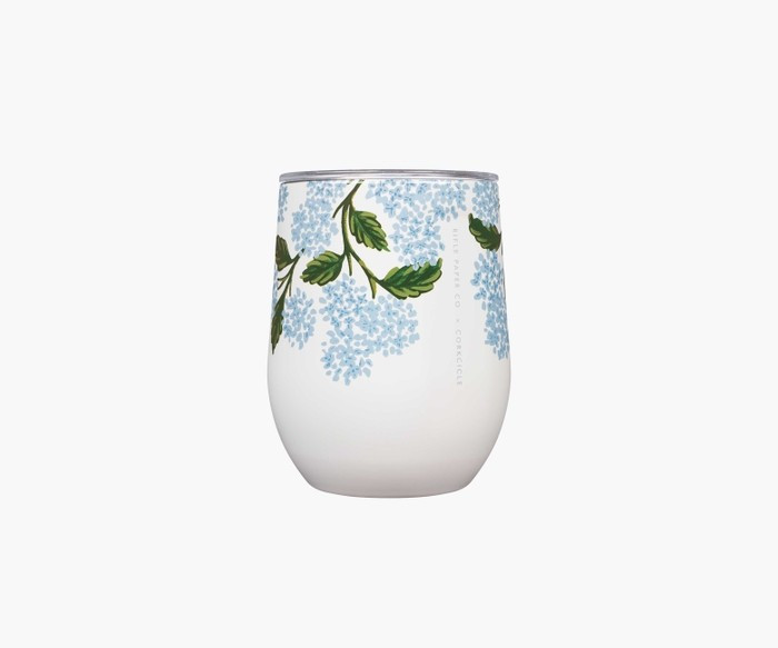 Hydrangea Cream Stemless Wine Cup | Rifle Paper Co.