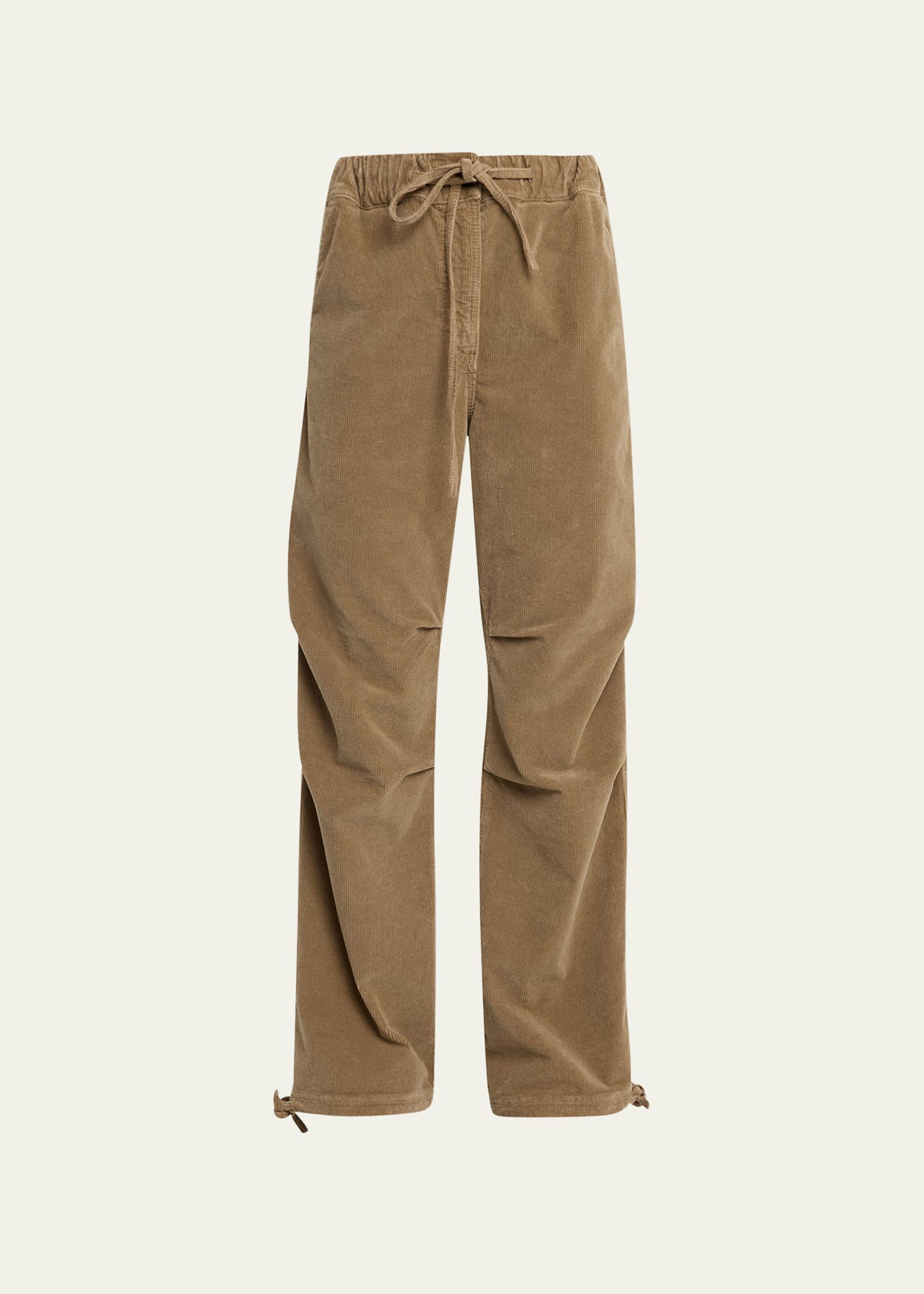 Ganni Drawstring Washed Corduroy Pants | Bergdorf Goodman