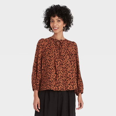 Women's Balloon Long Sleeve Blouse - A New Day™ | Target