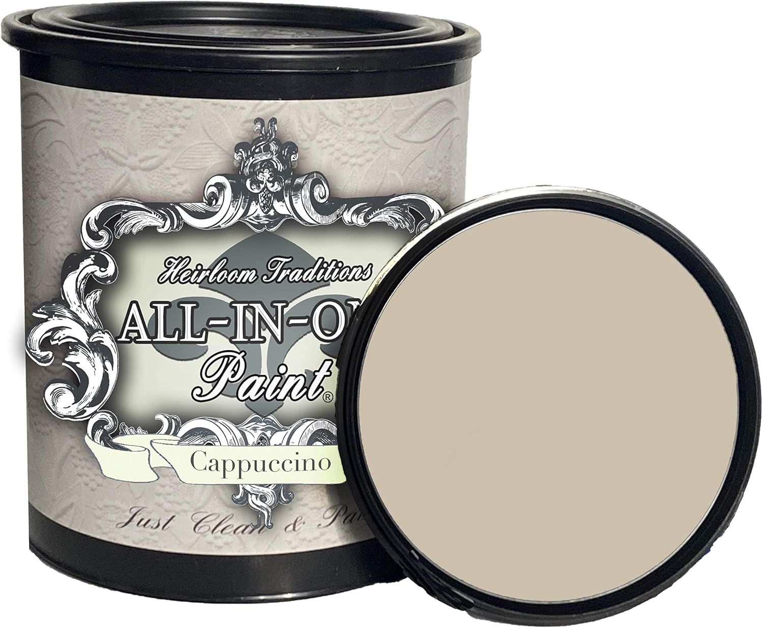 Cappuccino (tan), Heirloom Traditions All-In-One Paint, 32oz | Amazon (US)