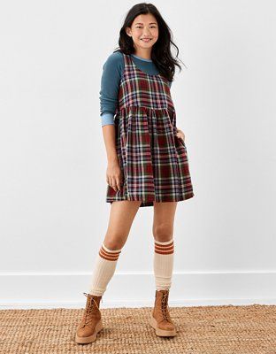 AE Babydoll Mini Dress | American Eagle Outfitters (US & CA)