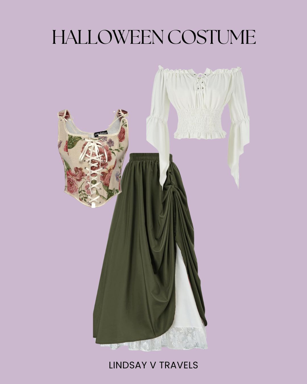 Renaissance queen vibes ✨ White + green is such a classic fair combo—this corset set is linked on my LTK for your next magical adventure!

#LTKSeasonal #LTKFallSale #LTKHalloween