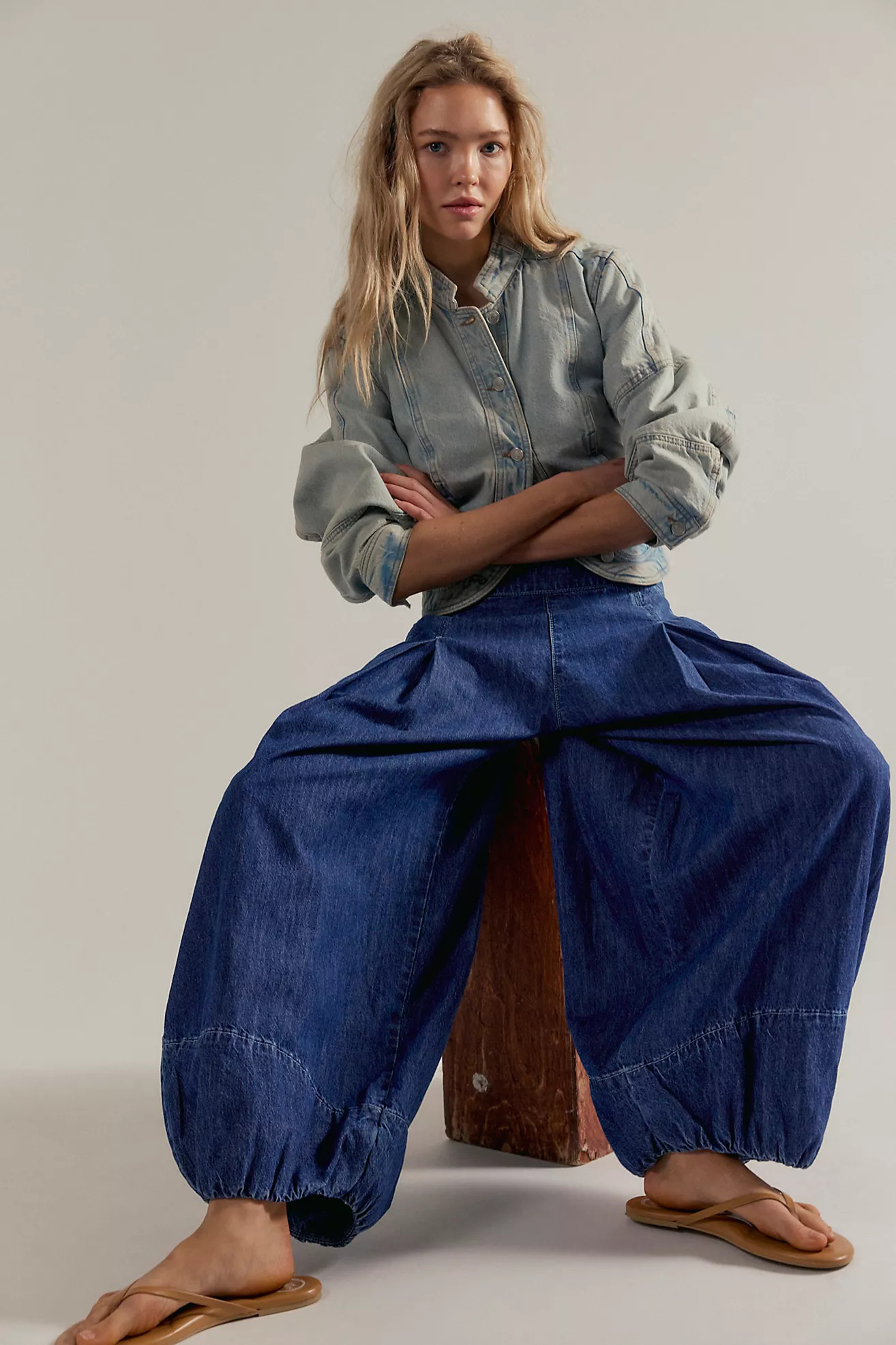 We The Free Moonflower Pull-On Balloon Jeans | Free People (Global - UK&FR Excluded)