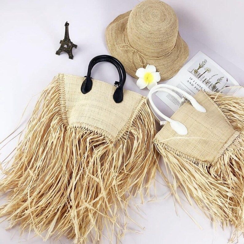 New handmade Straw Fashion Rattan weave women crossbody Beach Summer Bag and purse | Etsy (US)
