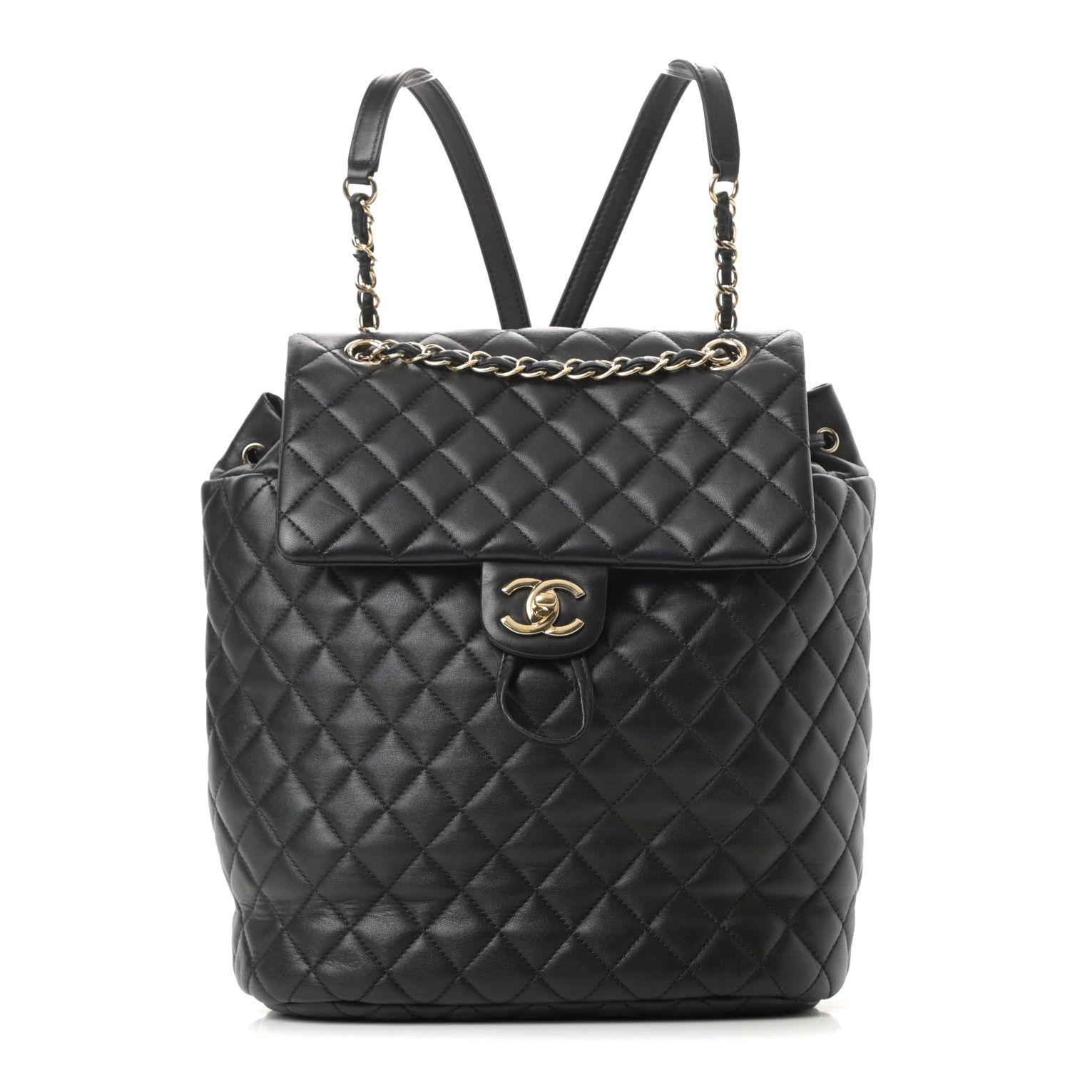 Calfskin Quilted Large Urban Spirit Backpack Black | Fashionphile