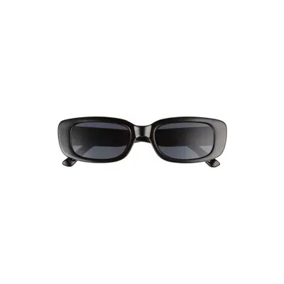 AIRE Ceres 51mm Rectangular Sunglasses in Black /Smoke Mono at Nordstrom | Nordstrom