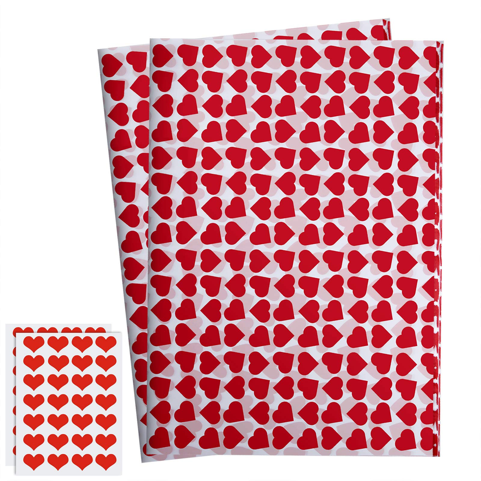 CHRORINE 45 Pcs Valentine's Day Tissue Paper, Gift Wrapping Tissue Paper,Sweet Heart Design Gift ... | Amazon (US)