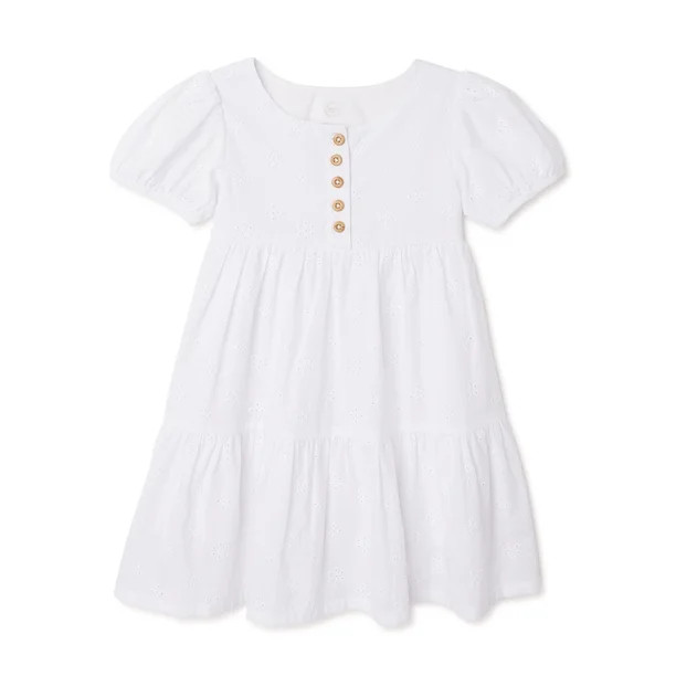 Wonder Nation Baby and Toddler Girls’ Woven Dress, Sizes 12M-5T - Walmart.com | Walmart (US)