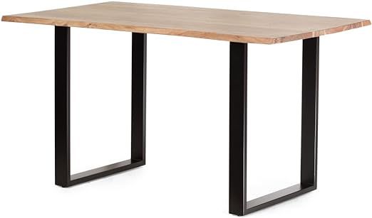 Christopher Knight Home Dining Table, Black + Natural, 31D x 55W x 30H in | Amazon (US)