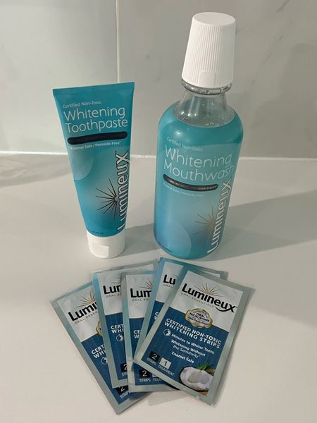 Prime day sale on my favorite non toxic white strips, toothpaste and mouth wash 
Lumineux

#LTKxPrimeDay