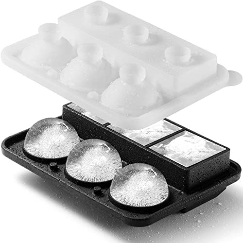 Amazon.com: Nax Caki Bandeja de moldes para cubitos de hielo, molde grande de silicona para whisk... | Amazon (US)