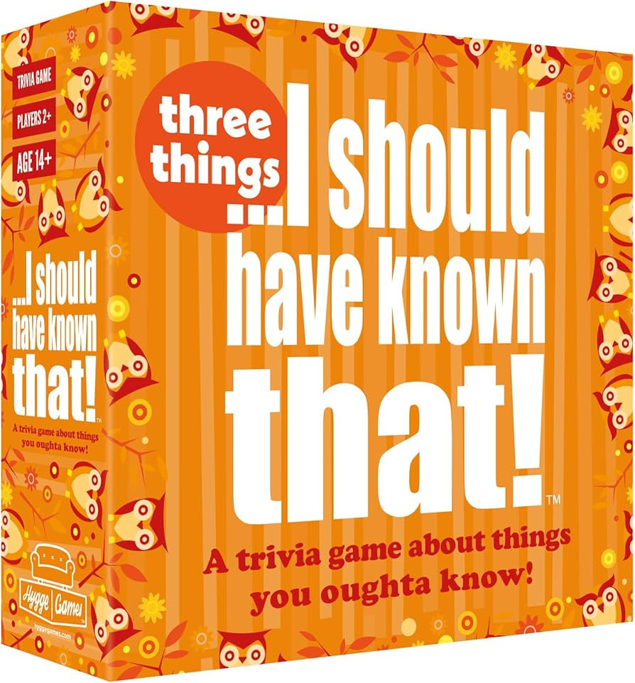 I Should Have Known That!—Three Things, Trivia Game | Amazon (US)