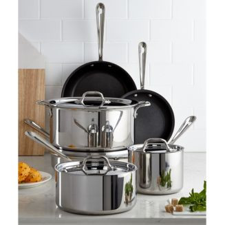 All-Clad All Clad Stainless Steel Nonstick 10-Piece Cookware Set  | Bloomingdale's | Bloomingdale's (US)