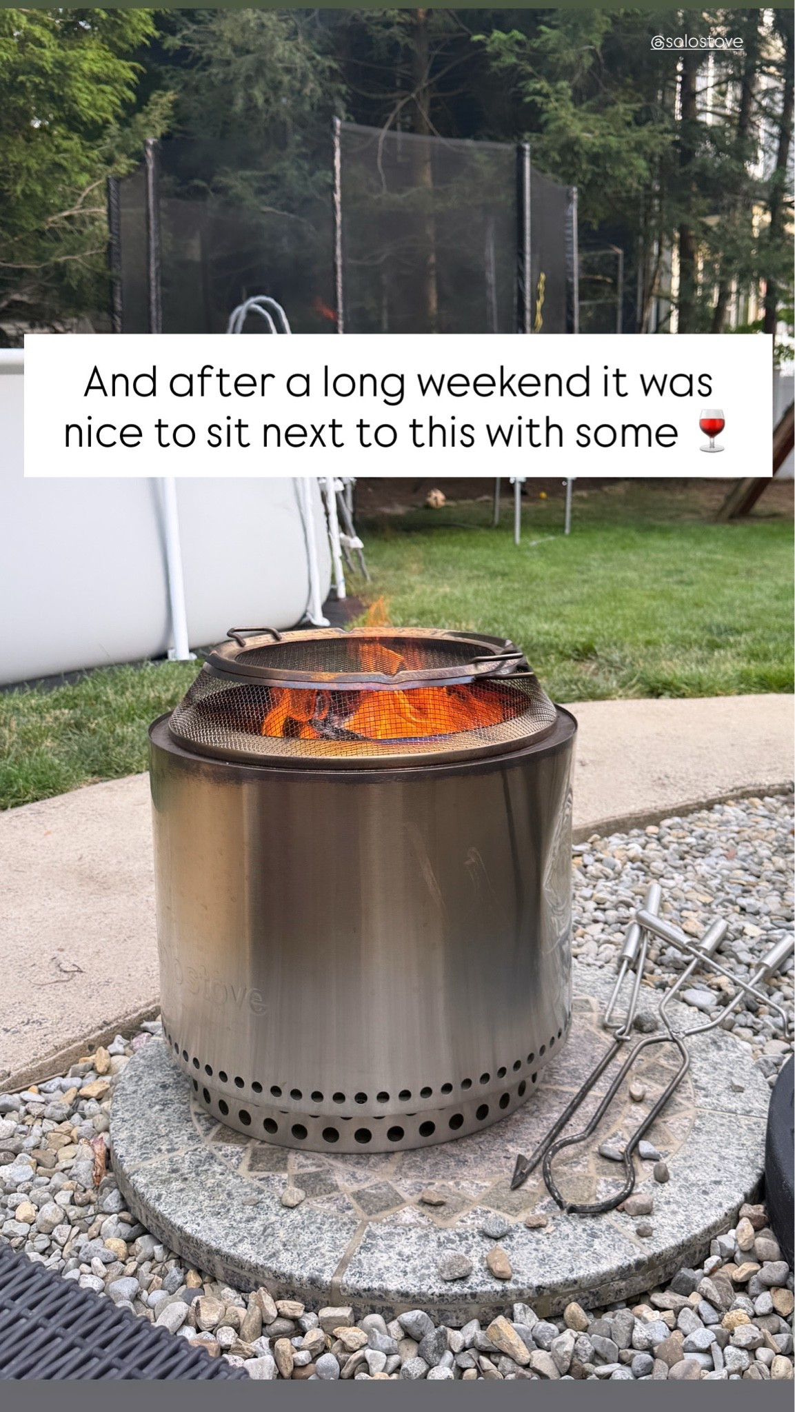 Such a good addition to your yard!  I can even make the fire all on my own!