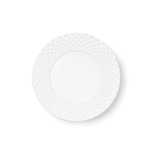 Dibbern Cross White Plate 22 cm Square | Gracious Style