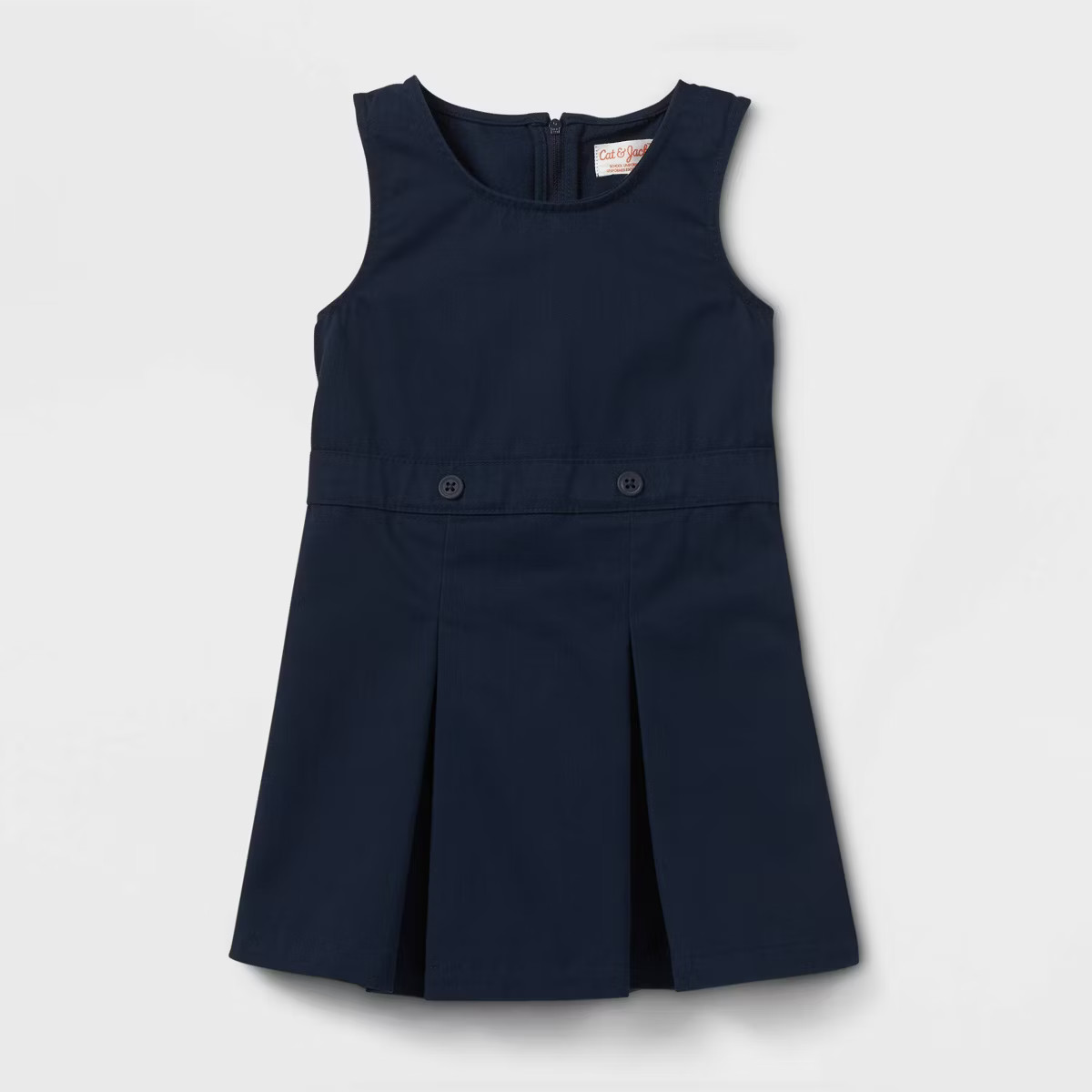 Toddler Girls' Sleeveless Uniform Woven Jumper - Cat & Jack™ | Target