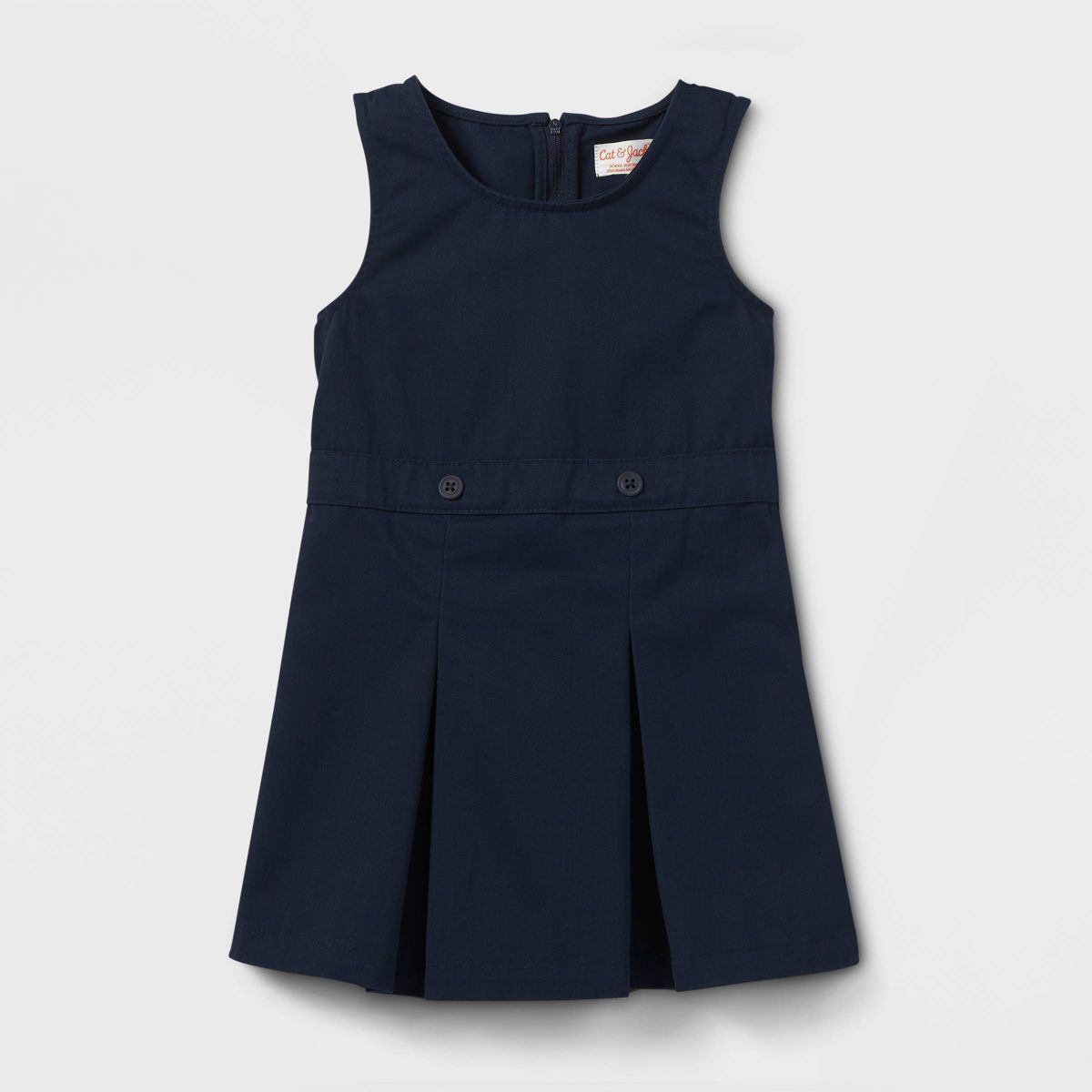 Toddler Girls' Sleeveless Uniform Woven Jumper - Cat & Jack™ | Target