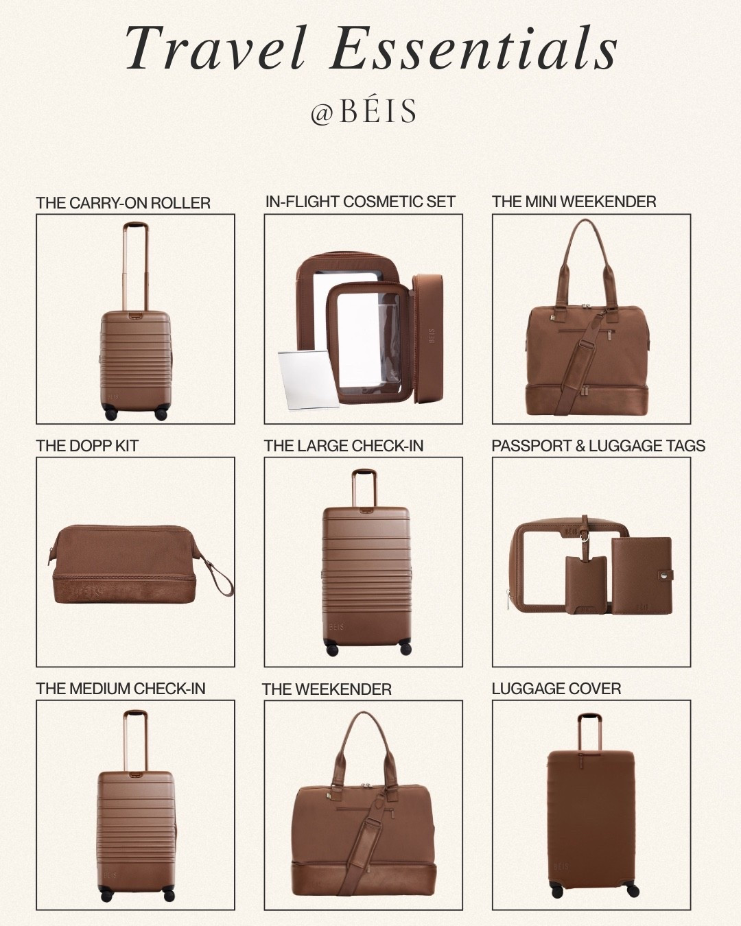 Travel in style ✈️🤎 I’m obsessed with these @beistravel essentials in the Maple color — such a rich, chic neutral for travel days. Sharing the carry-on roller, weekender bags, cosmetic set, luggage tags and more that make packing so much easier.

#beis #travelessentials #mapleluggage #carryonluggage #travelbags #airportstyle #ltktravel #ltkfinds #travelmusthaves #travelinspo

#LTKOver40 #LTKmomlife #LTKTravel