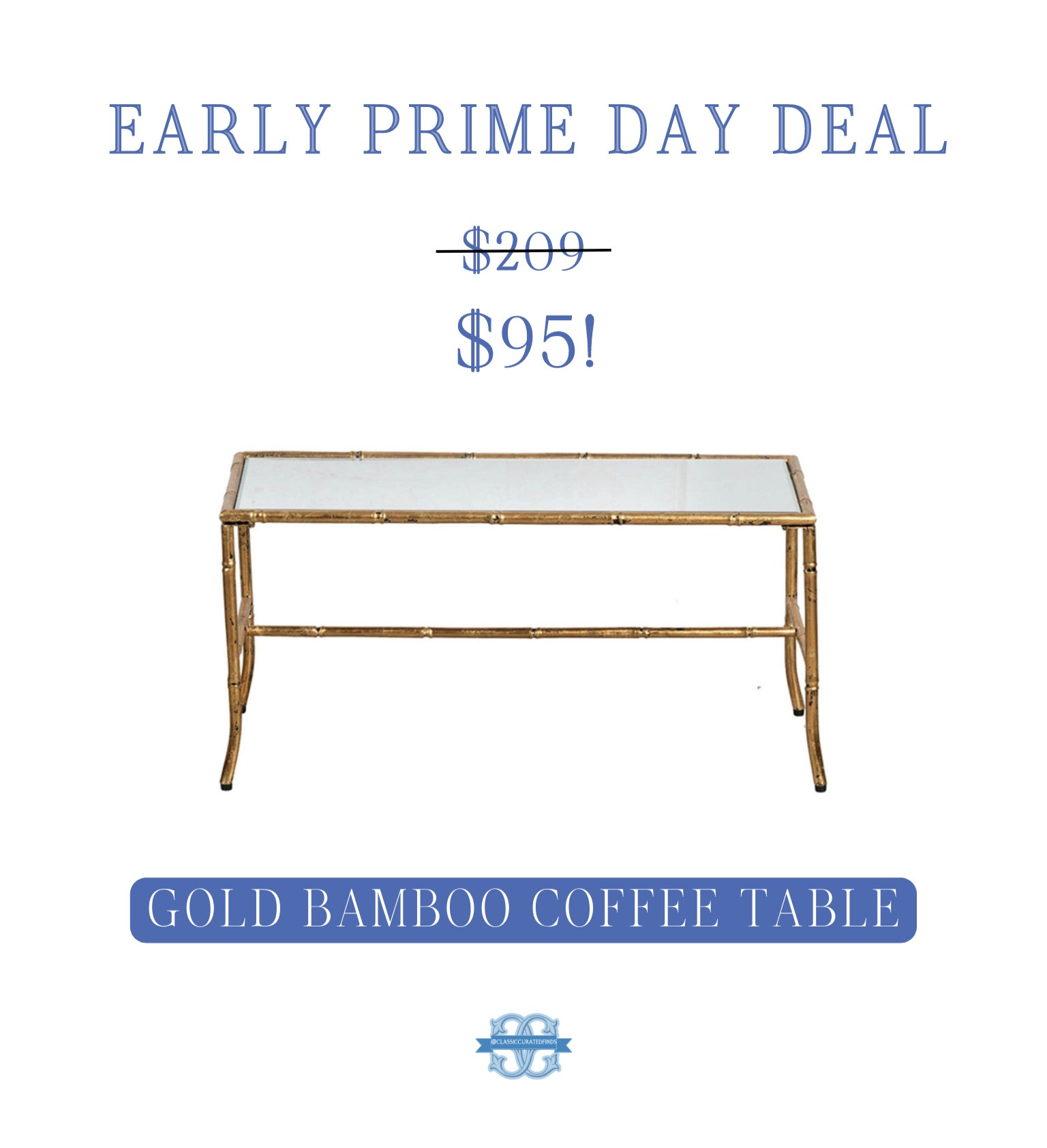 Early Prime Savings on this Gold Bamboo Coffee Table!!😍

Home Decor, Living Room, Prime Day Deal, Coffee Table, Furniture Sale

#LTKxPrimeDay #LTKhome