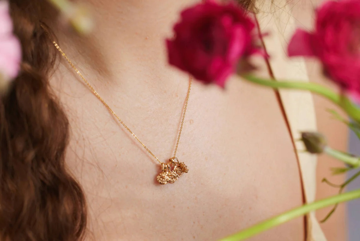 Birth Flower Charm Stacker Necklace | Made By Mary