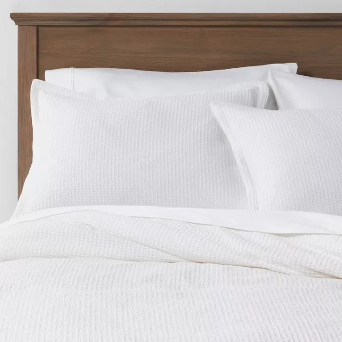 Washed Waffle Weave Comforter & Pillow Sham Set - Threshold | Target