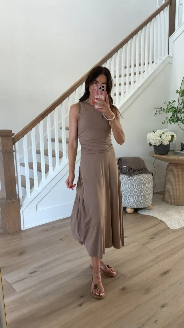 This neutral midi dress is the definition of effortless. The soft, draped fit is so flattering and easy to dress up with heels or keep casual with sandals. A timeless piece you’ll wear for everything from vacations to dinner dates.

Neutral midi dress, Summer dress, Vacation outfit, Date night outfit, Minimal style, Capsule wardrobe, Elevated basics, Everyday style, Women’s fashion, annabrstyle

#LTKootd #LTKOver40 #LTKSeasonal